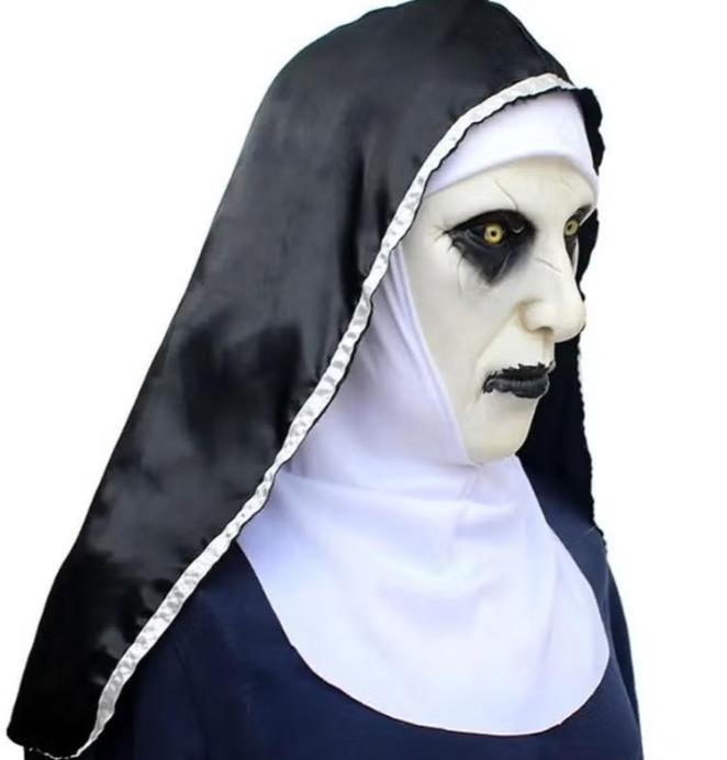 The Nun full face latex horror masker incl hoofddoek, Verzenden, Nieuw