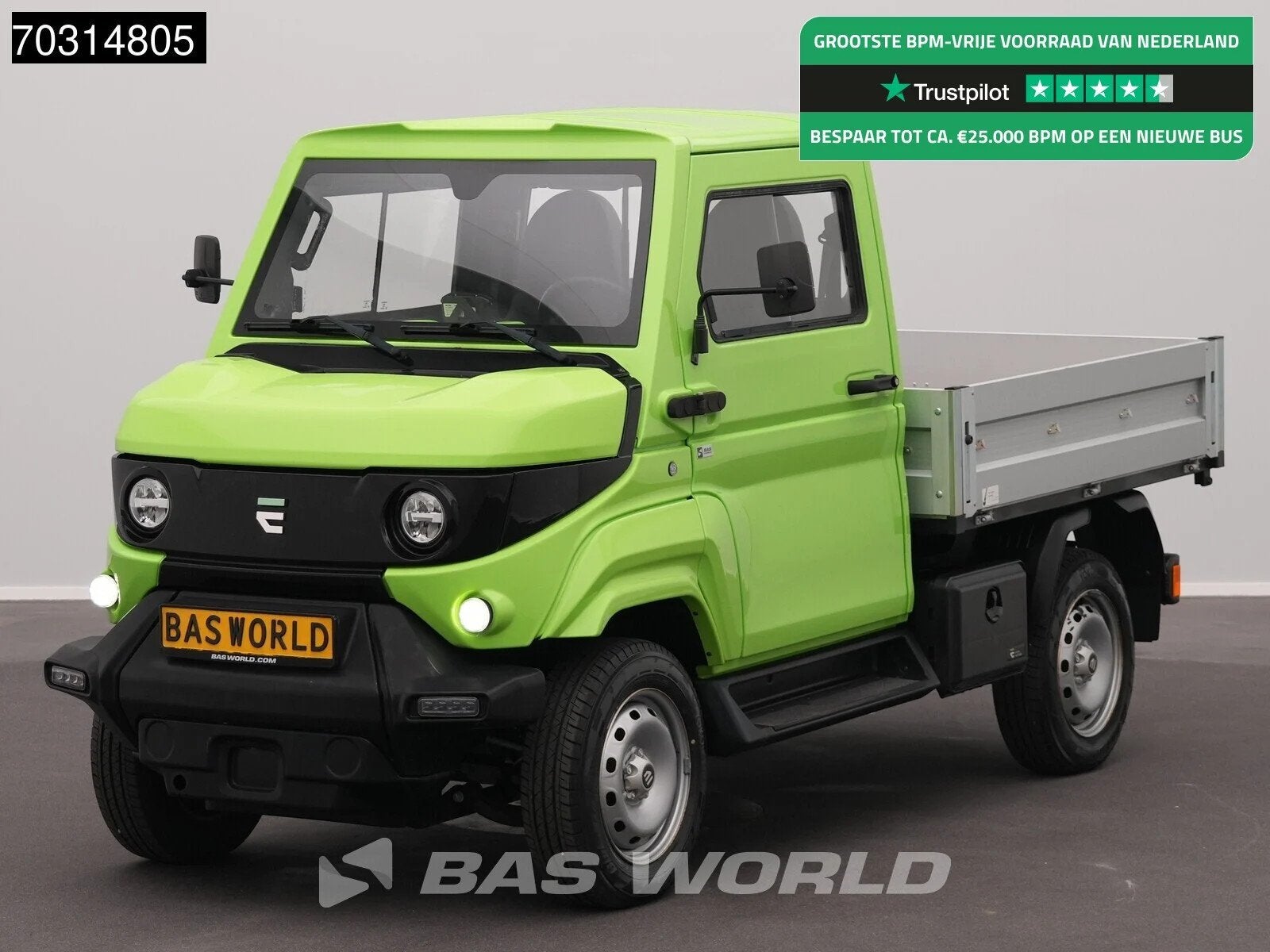 EVUM Motors aCar 4x4 100% Elektrisch 23kWh Open Laadbak Prit, Auto's, Stof, 1500 kg, 26 kW, Te koop
