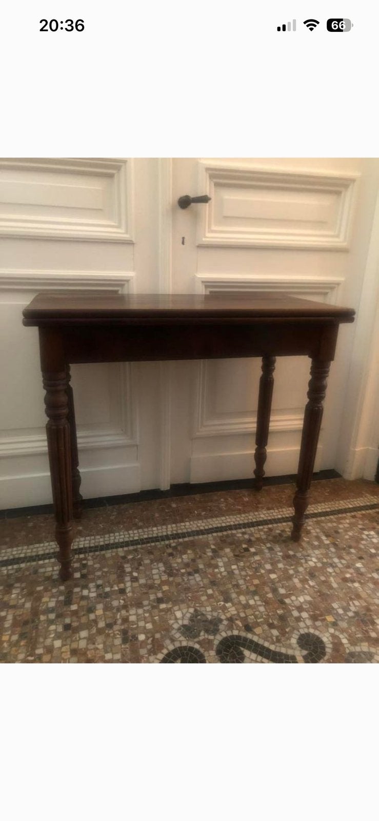 ANTIEKE FRANSE SIDETABLE TAFEL SPEELTAFEL MAHONIE KWALITEIT, Antiek en Kunst, Ophalen