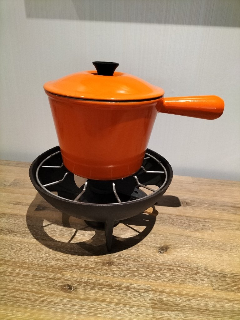 Caquelon fondue, Maison & Meubles, Le Creuset, Enlèvement, Utilisé, Autres types
