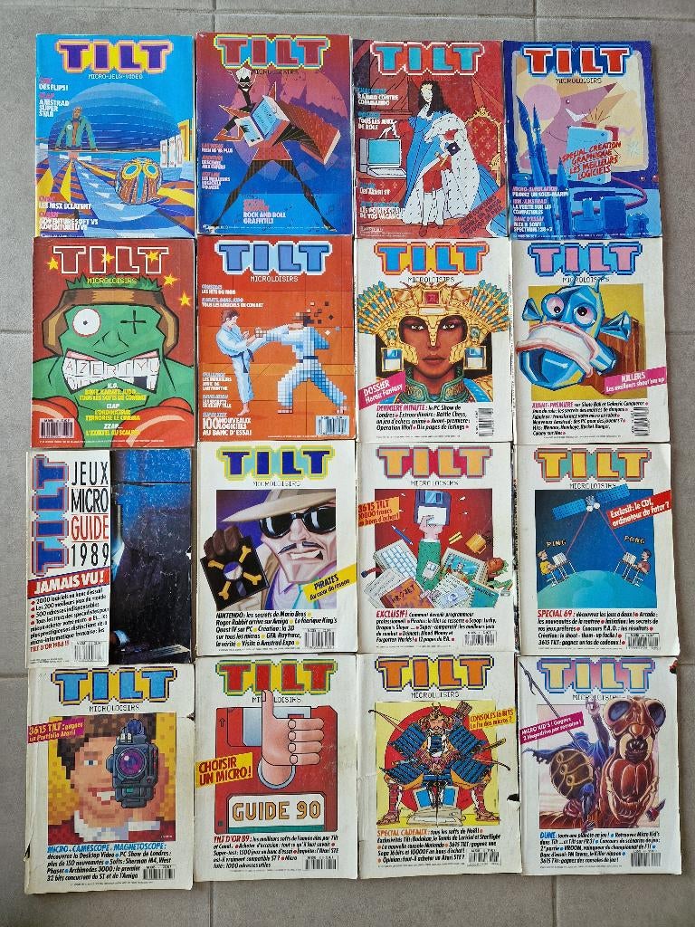 16 Magazines TILT Microloisirs revues 23 29 33 36 39 52 lot, Envoi, Utilisé, Autres types