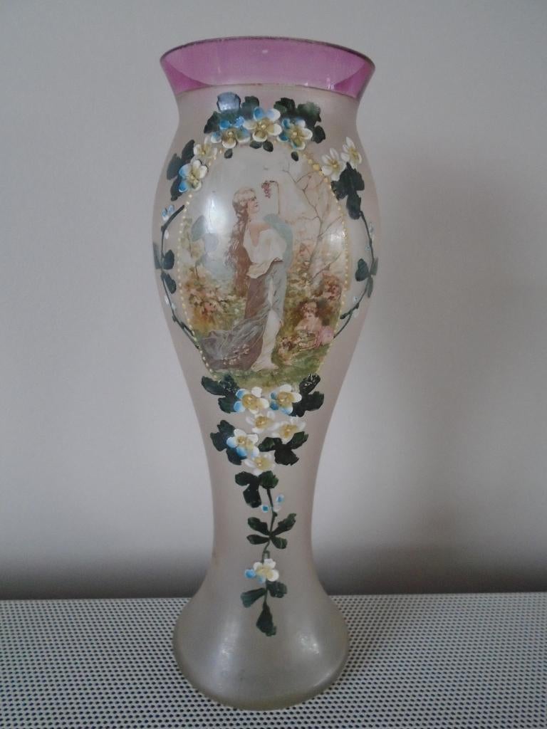 Vaas opaline 32cm, Ophalen of Verzenden