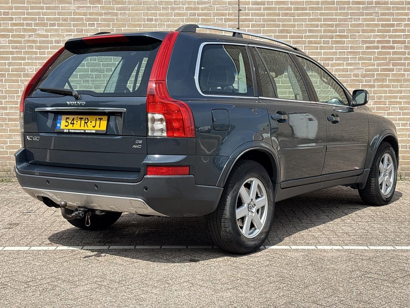 Volvo XC90 2.4 D5 Summum | Leder | Climate | Cruise | Navi |, Auto's, Volvo, Blauw, Diesel, SUV of Terreinwagen, Parkeersensor