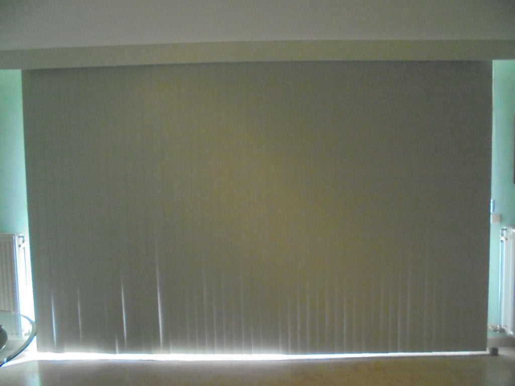 LAMELLEN verticale jaloezie PVC licht grijs wit, Huis en Inrichting, Ophalen, Jaloezie, Lichtdoorlatend, Wit
