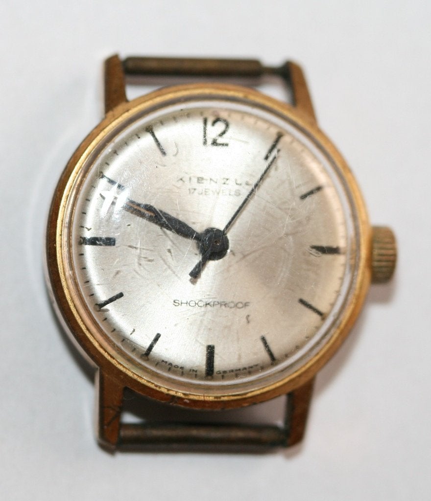 Kienzle horloge verguld Mechanisch 17 jewels, Handtassen en Accessoires, Horloges | Antiek, Ophalen of Verzenden, Polshorloge