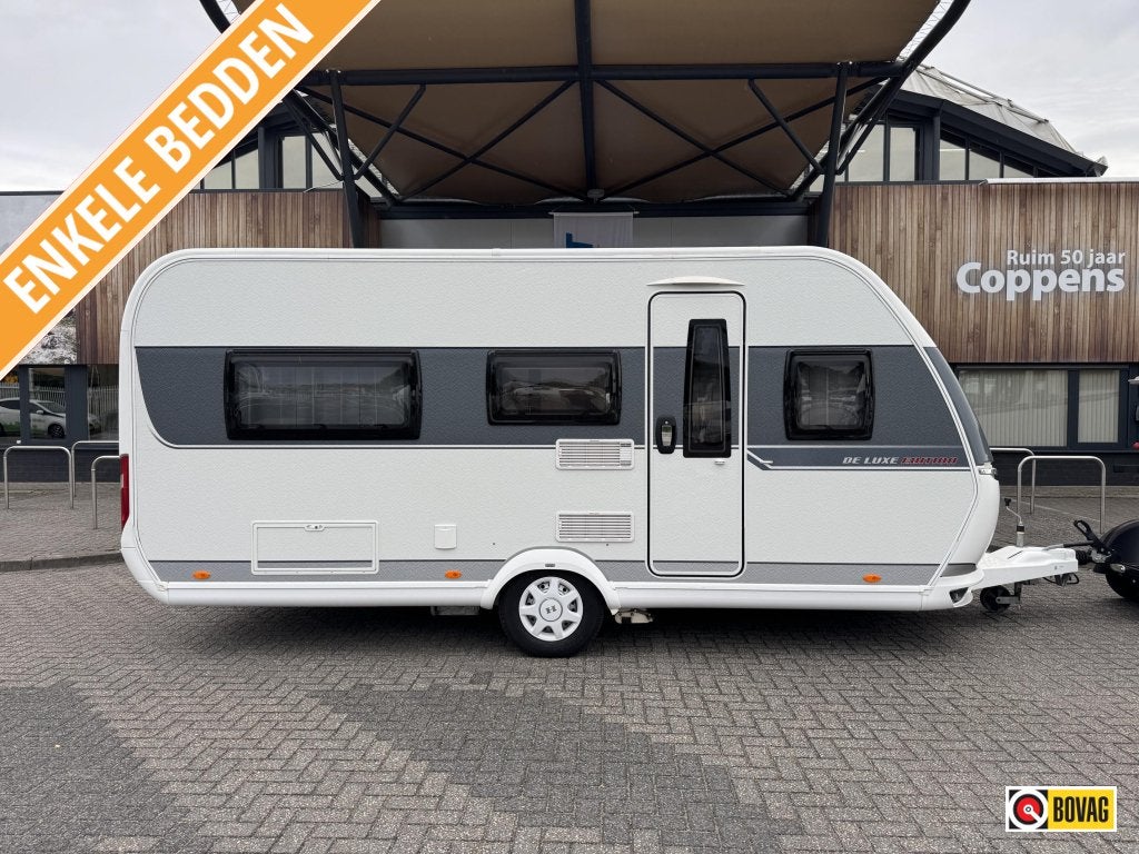 Hobby De Luxe Edition 460 LU 2017 MOVER + TENT!, Caravans en Kamperen, Caravans, Rondzit, Hobby, Schokbreker, 4 tot 5 meter