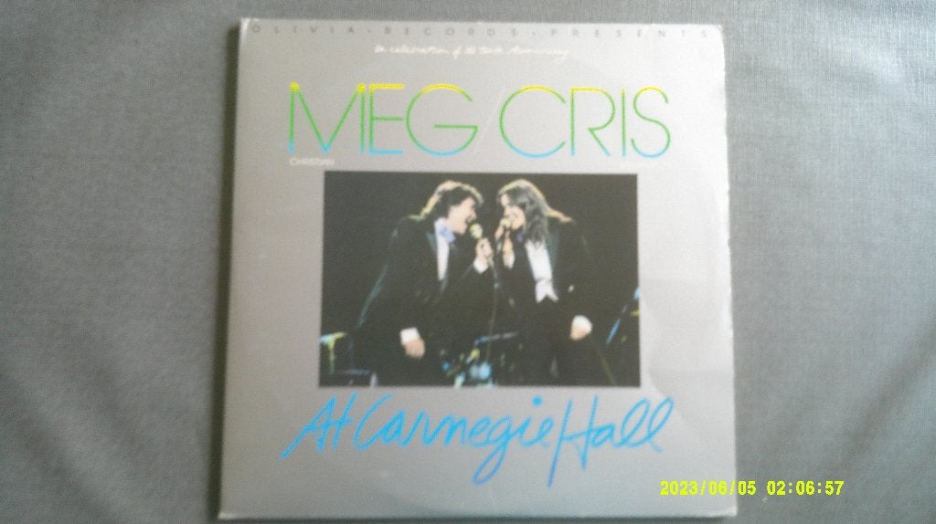 Meg Christian / Cris Williamson – At Carnegie Hall (2 LP), Cd's en Dvd's, Vinyl | Rock, Gebruikt, LP, Dubbel-LP, Gatefold hoes
