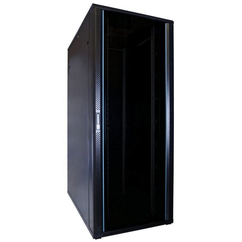 42u serverkast, Ophalen, Zo goed als nieuw, Glas, Geperforeerd