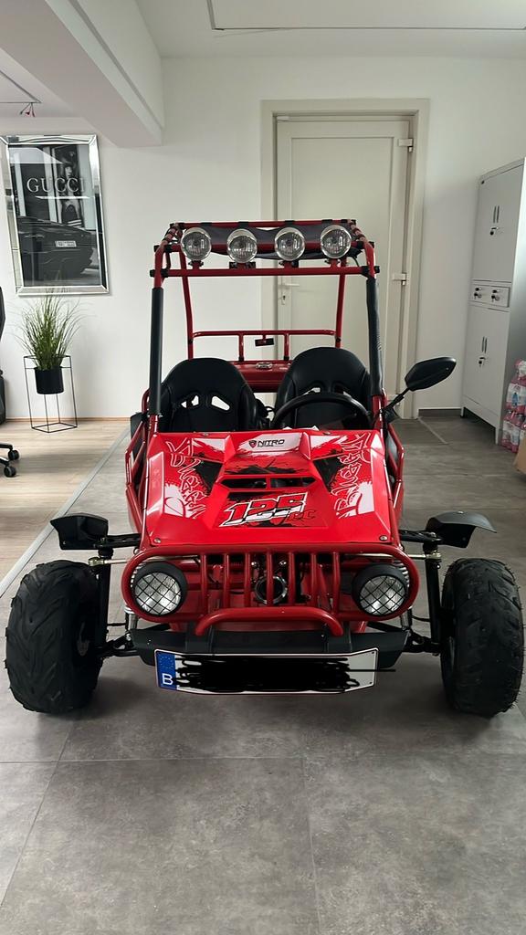 Buggy 125cc Nitro motors voor 2 personen, Motoren, 2 cilinders, 125 cc