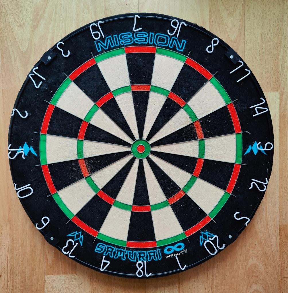 Dartborden 6 stuks gebruikt Winmau, Goat, Mission, Sport en Fitness, Darts, Gebruikt, Dartbord, Ophalen