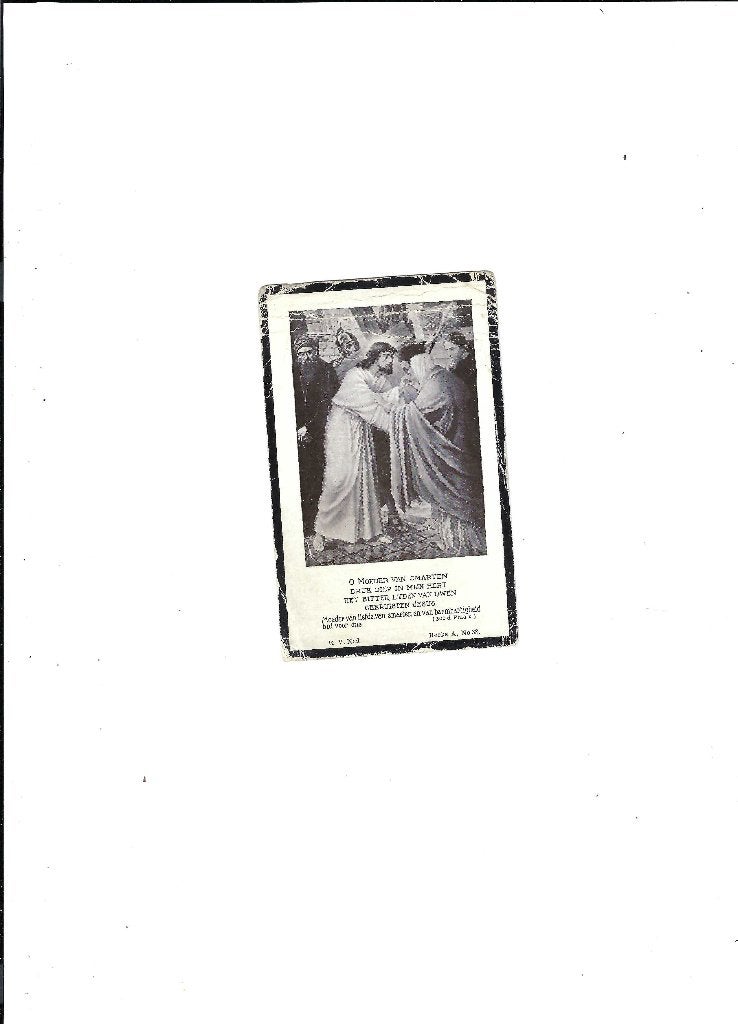 Souvenir de décès, Enlèvement ou Envoi