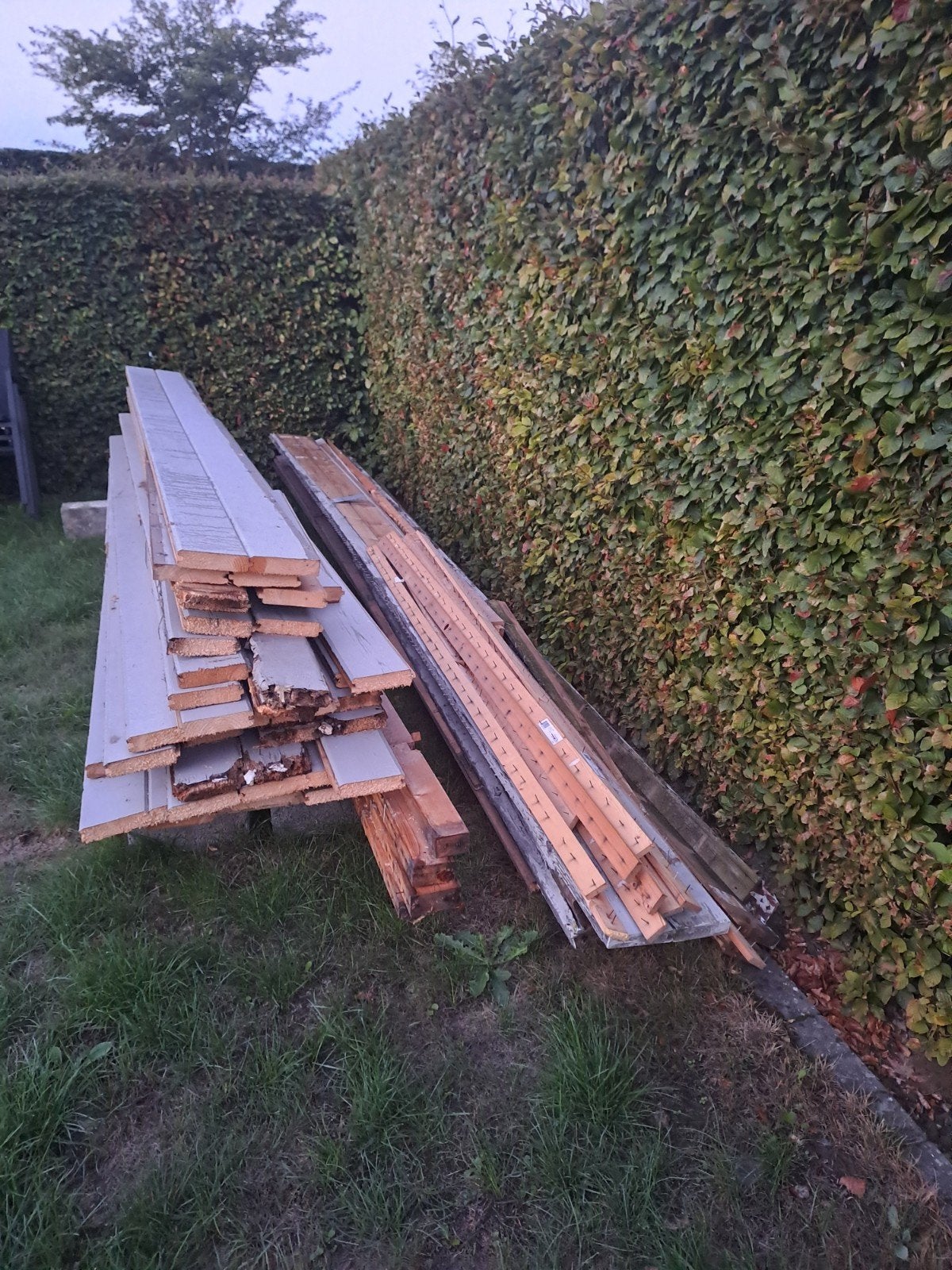 Hout - afbraak tuinhuis, Ophalen