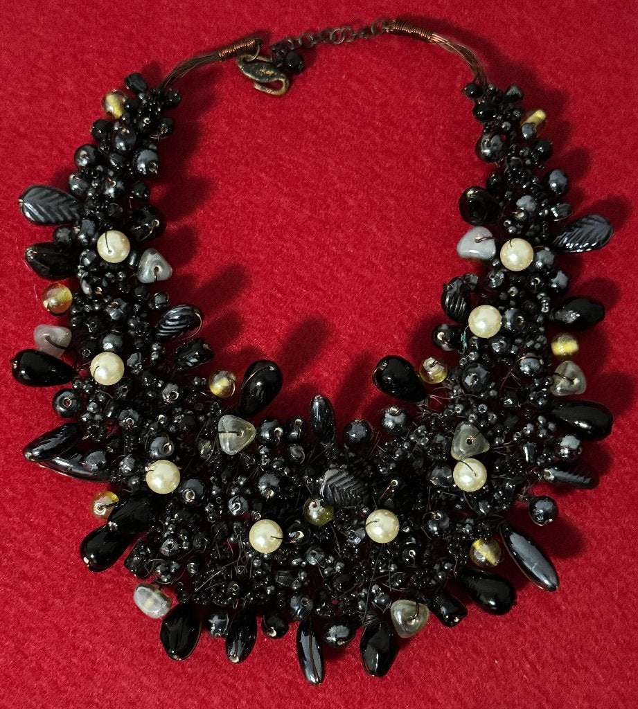 Bijoux de Mode - Collier 1980, Bijoux, Sacs & Beauté, Bijoux anciens, Enlèvement ou Envoi, Autres matériaux, Collier