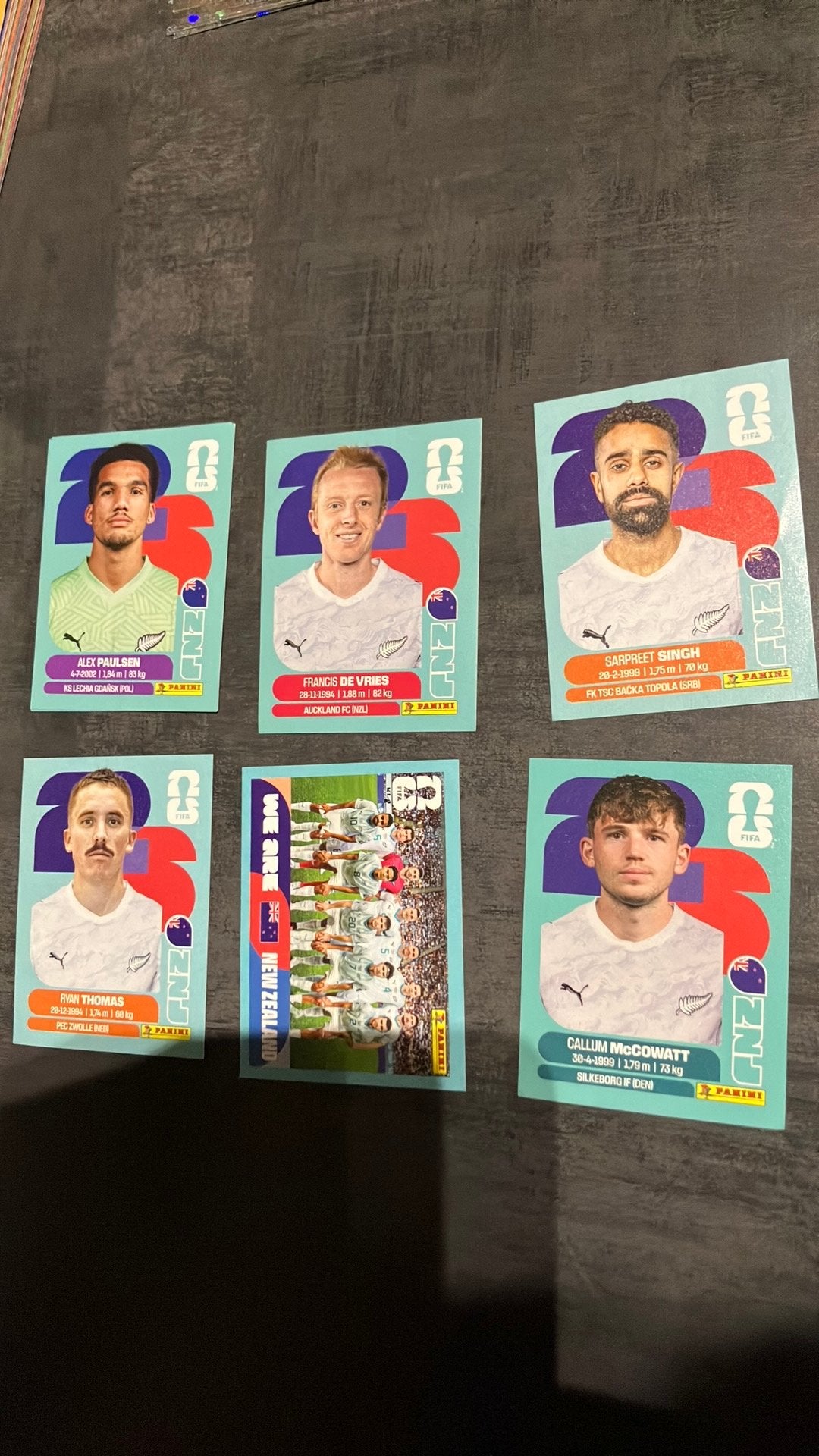 Autocollants Panini Coupe du monde 2026 Nouvelle-Zélande, Enlèvement ou Envoi, Neuf