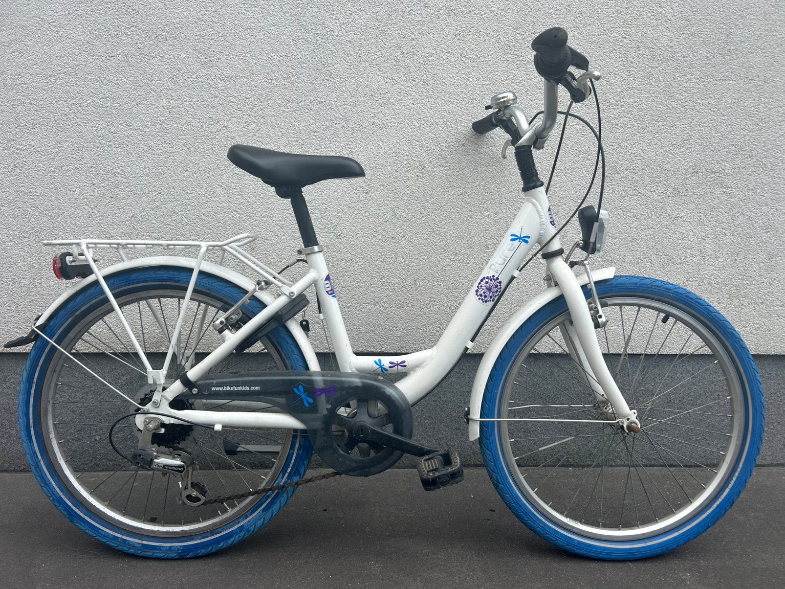 Meisjesfiets 22”, Fietsen en Brommers, Ophalen, 22 inch, Gebruikt, Velgrem