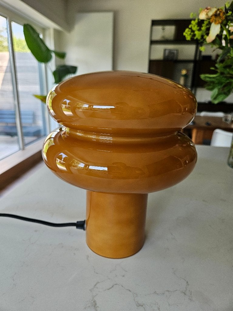 Tafellamp "Double ring", Huis en Inrichting, Ophalen, Nieuw, Glas