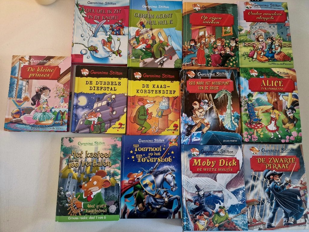 Boekenpakket Geronimo Stilton - 13 boeken, Boeken, Kinderboeken | Jeugd | 10 tot 12 jaar, Ophalen, Zo goed als nieuw, Stilton Geronimo