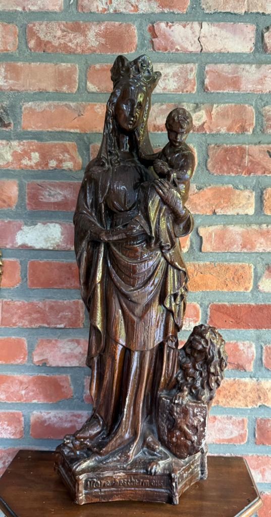 Lieve vrouw van Vlaanderen  58 cm h x 24 b cmx 14  cm d, Antiek en Kunst, Ophalen
