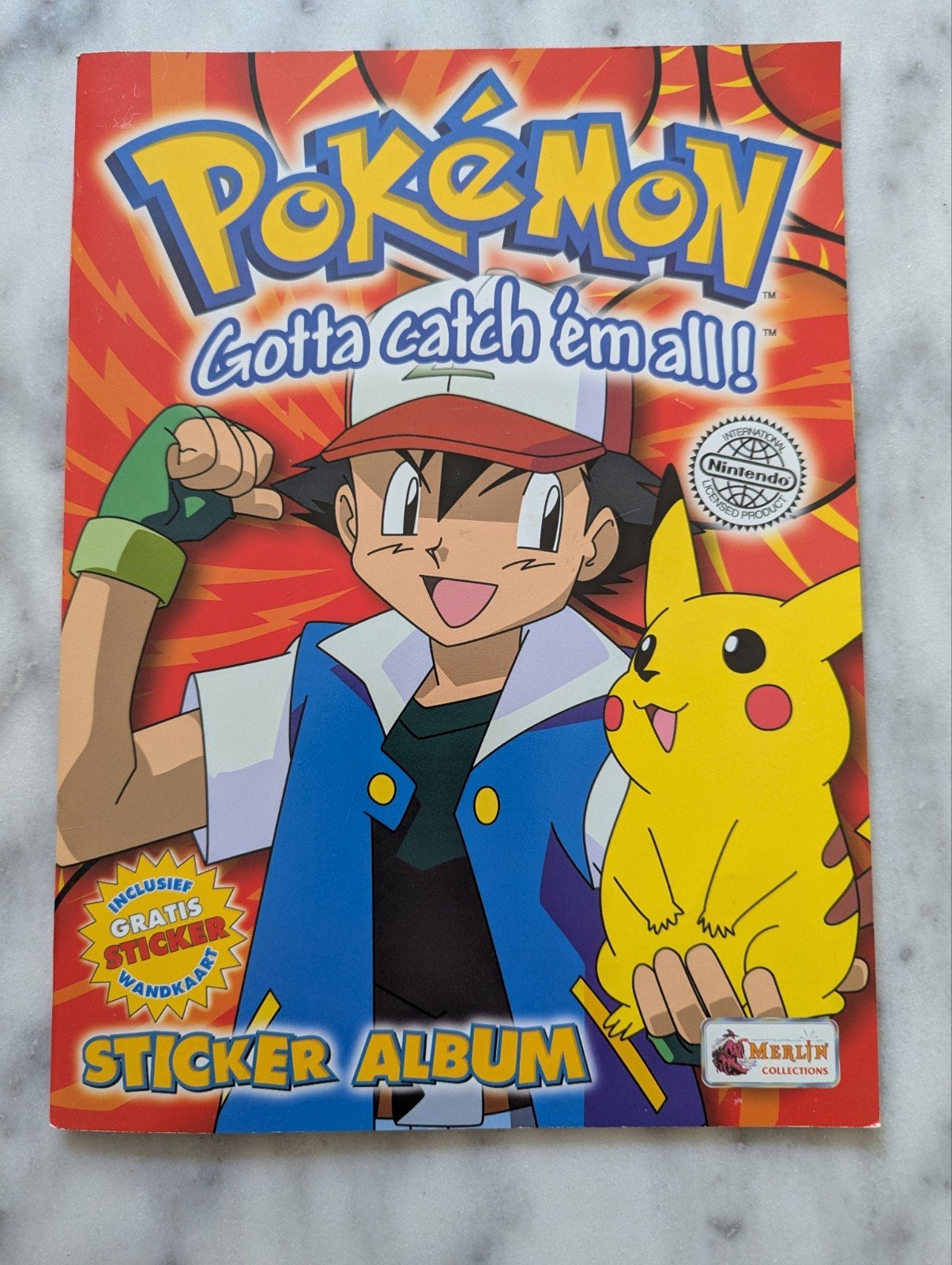 Pokémon sticker album leeg - Merlin, Collections, Enlèvement ou Envoi