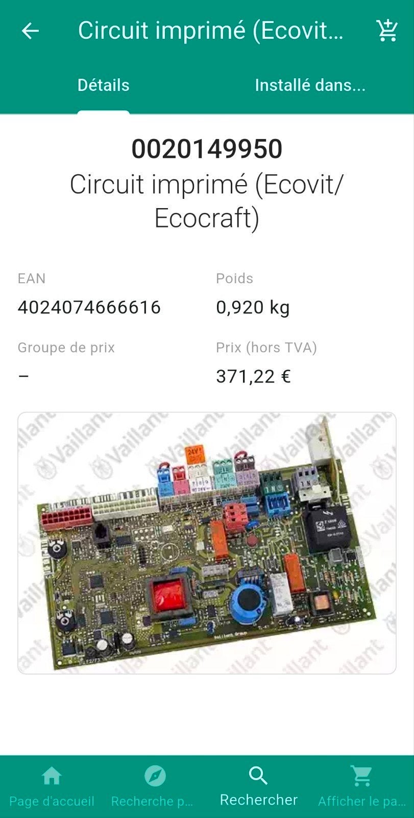 Carte Vaillant ecoVIT exclusiv VKK.../4  (100% neuve), Enlèvement ou Envoi, Neuf