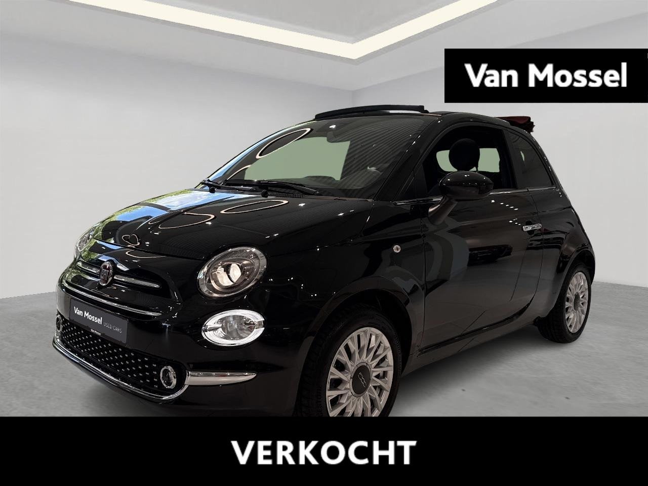 Fiat 500C 1.0 Hybrid 70, Auto's, Fiat, Voorwielaandrijving, 4 zetels, Stof, Gebruikt