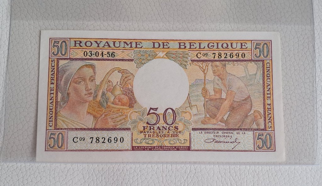 50 francs Trésor 1956 - Unc, Envoi, Billets en vrac