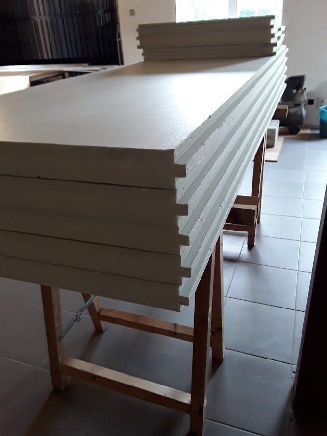 Isolatieplaten styrodur platen 5 cm x220cm lang 5 stuk nieuw, Ophalen, 4 tot 8 cm, Vloerisolatie, Nieuw