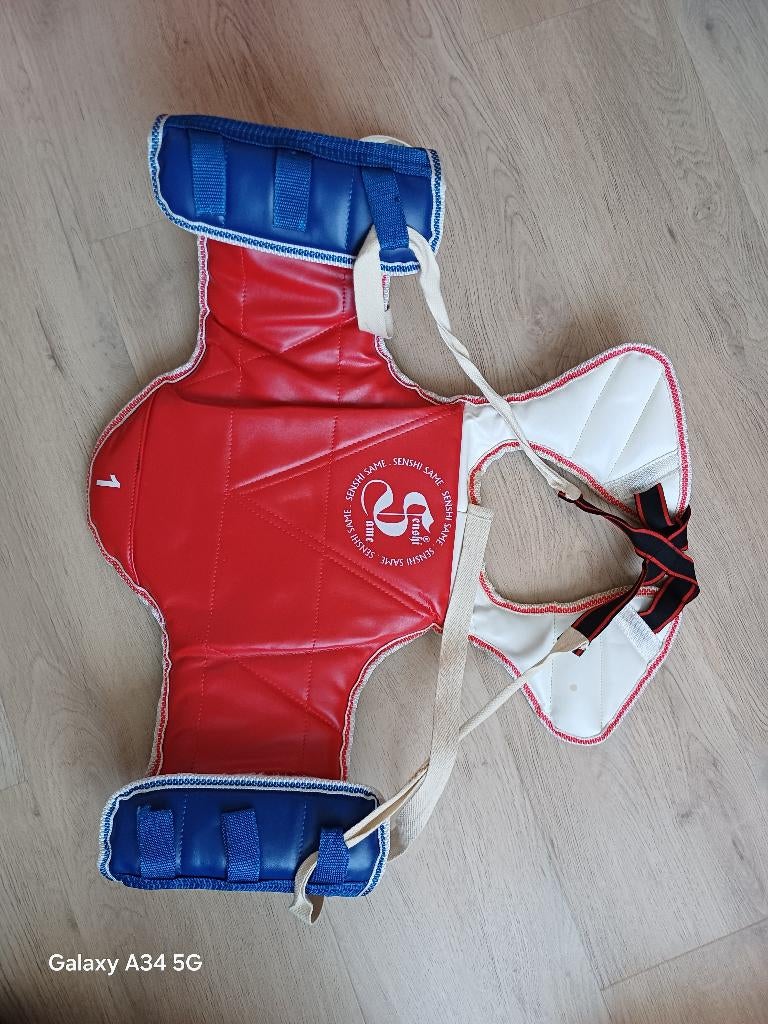 Plastron taekwondo taille 1, Taekwondo, Taille XS ou plus petite, Enlèvement, Utilisé