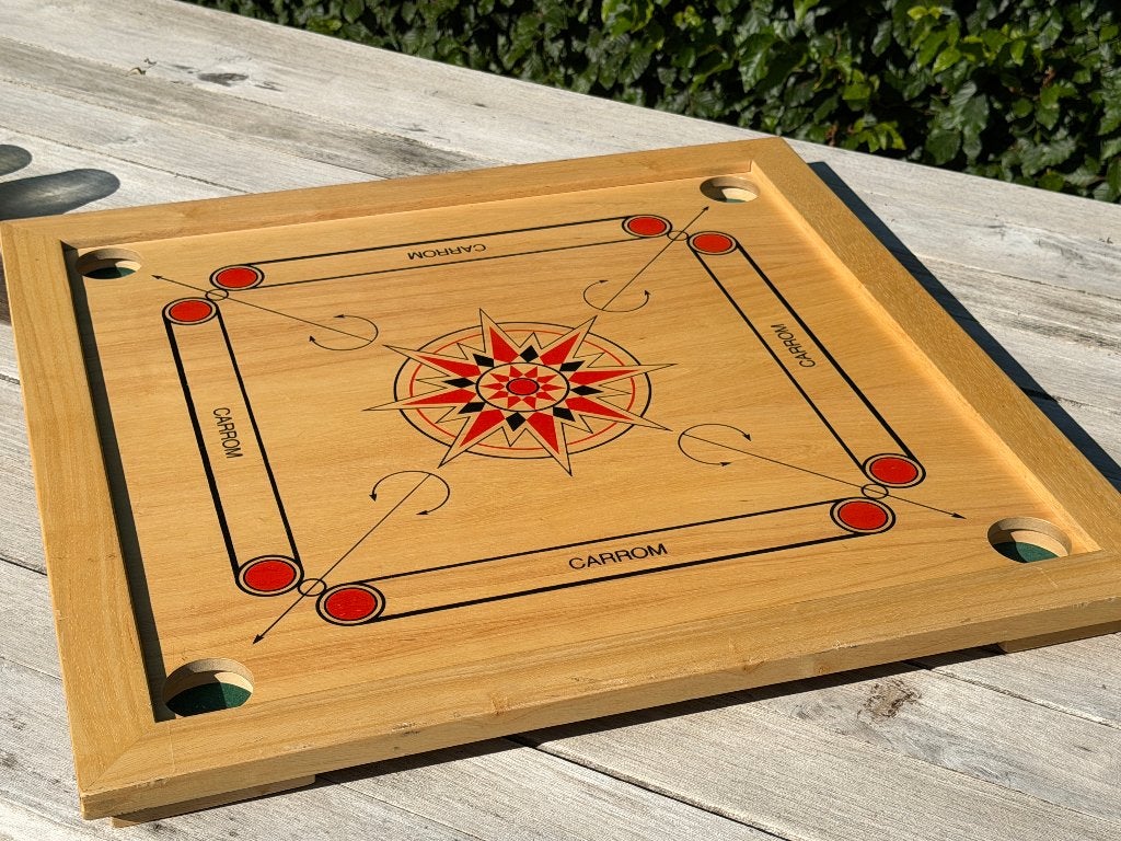 Carrom spel 66 x 66 cm – Prima staat, nieuwe schijven, Ophalen, Gebruikt, Carrom