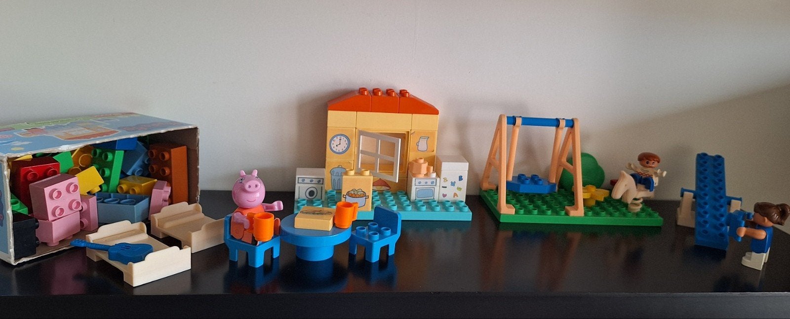 Duplo met peppa big en veel meer en extra blokken 17€, Ophalen, Duplo