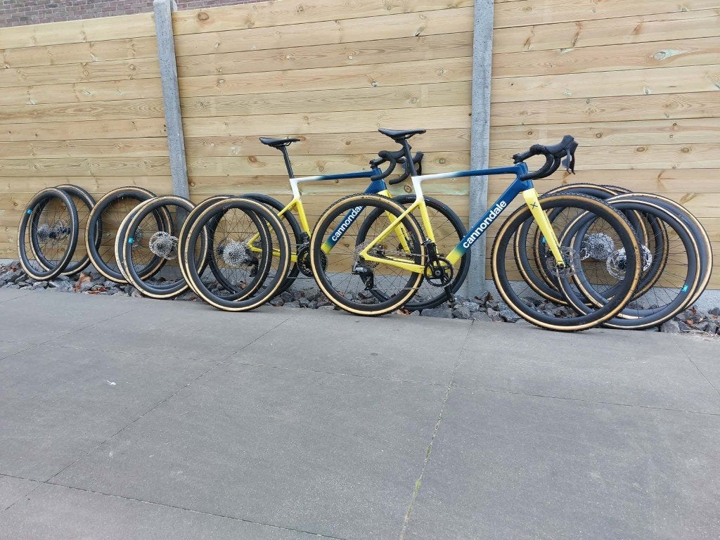 2x carbon cyclocross fietsen met 4 sets carbon wielen, Fietsen en Brommers, Ophalen, 24 inch of meer, Gebruikt, Aluminium