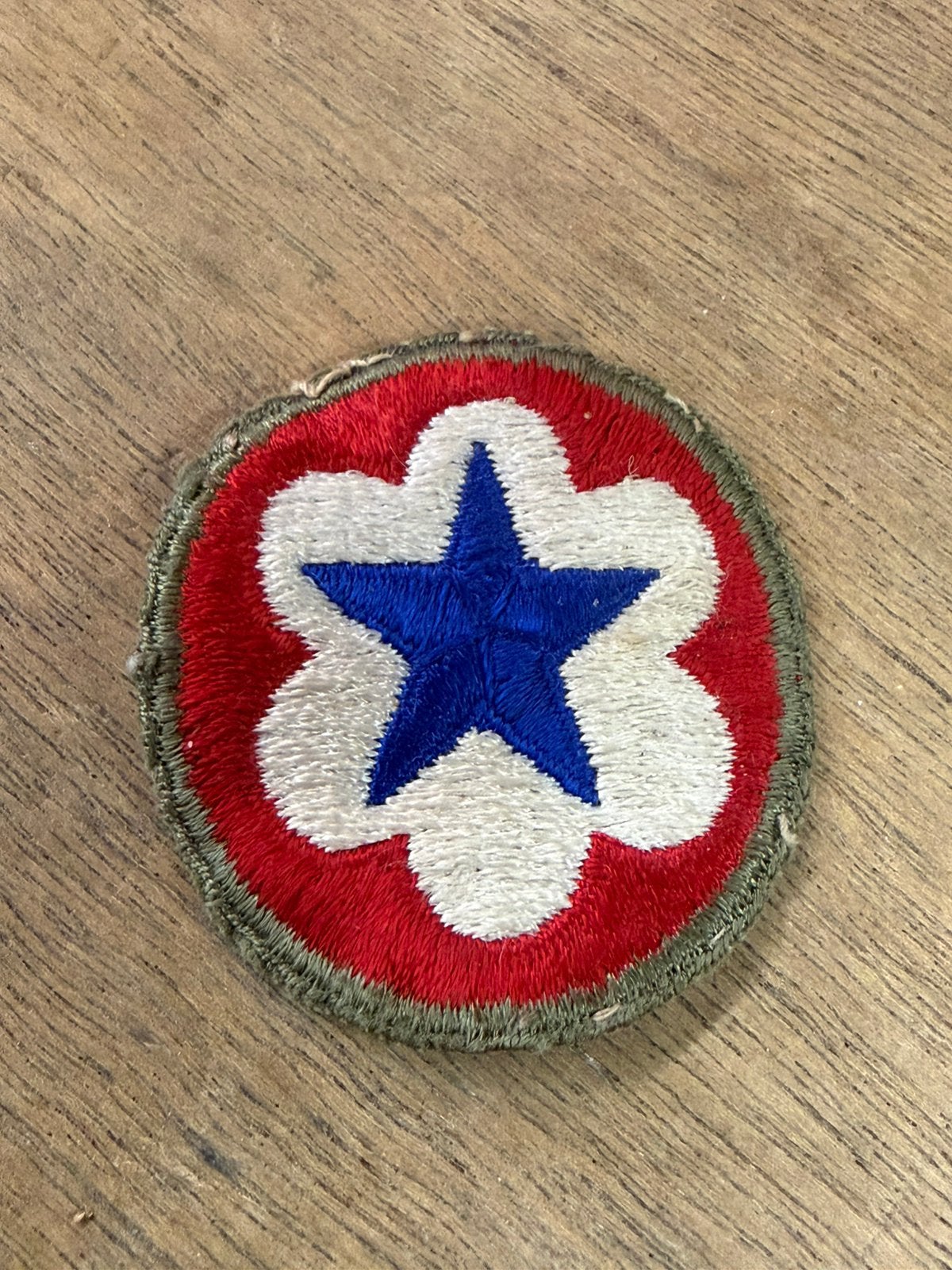 Écusson army service forces US WW2, Collections, Enlèvement ou Envoi, Armée de terre, Ruban, Médaille ou Ailes