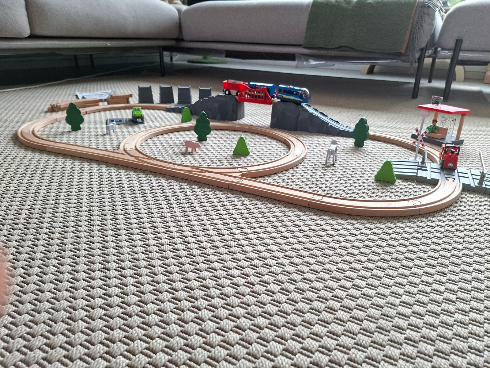 Houten speelgoed treinset, Kinderen en Baby's, Verzenden