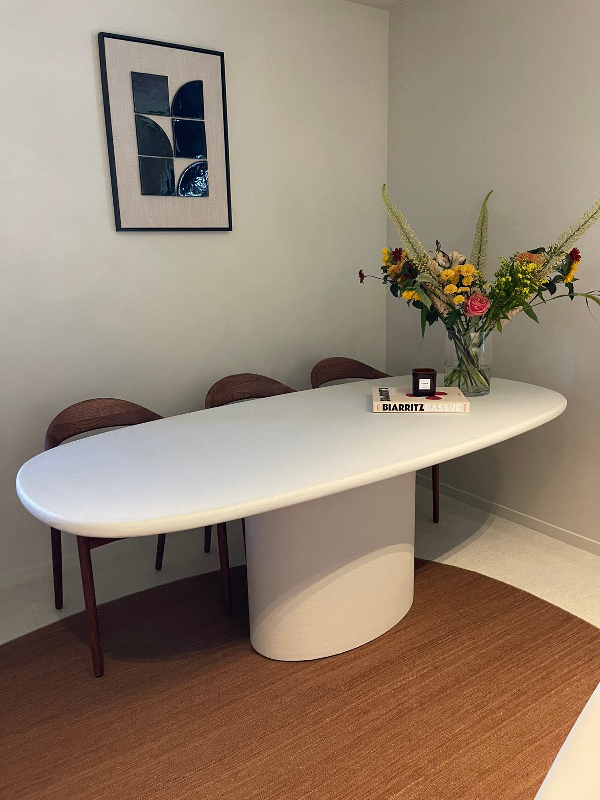 MORTEX tafel deens ovaal - 200 x 100cm - op STOCK, Huis en Inrichting, Ophalen of Verzenden, Nieuw, Overige vormen