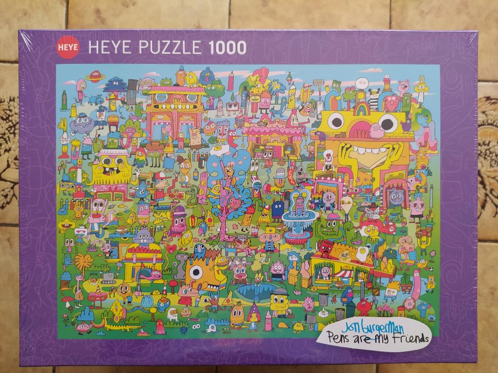Heye puzzel 1000 stuks, Hobby en Vrije tijd, Denksport en Puzzels, Ophalen of Verzenden, 500 t/m 1500 stukjes, Zo goed als nieuw