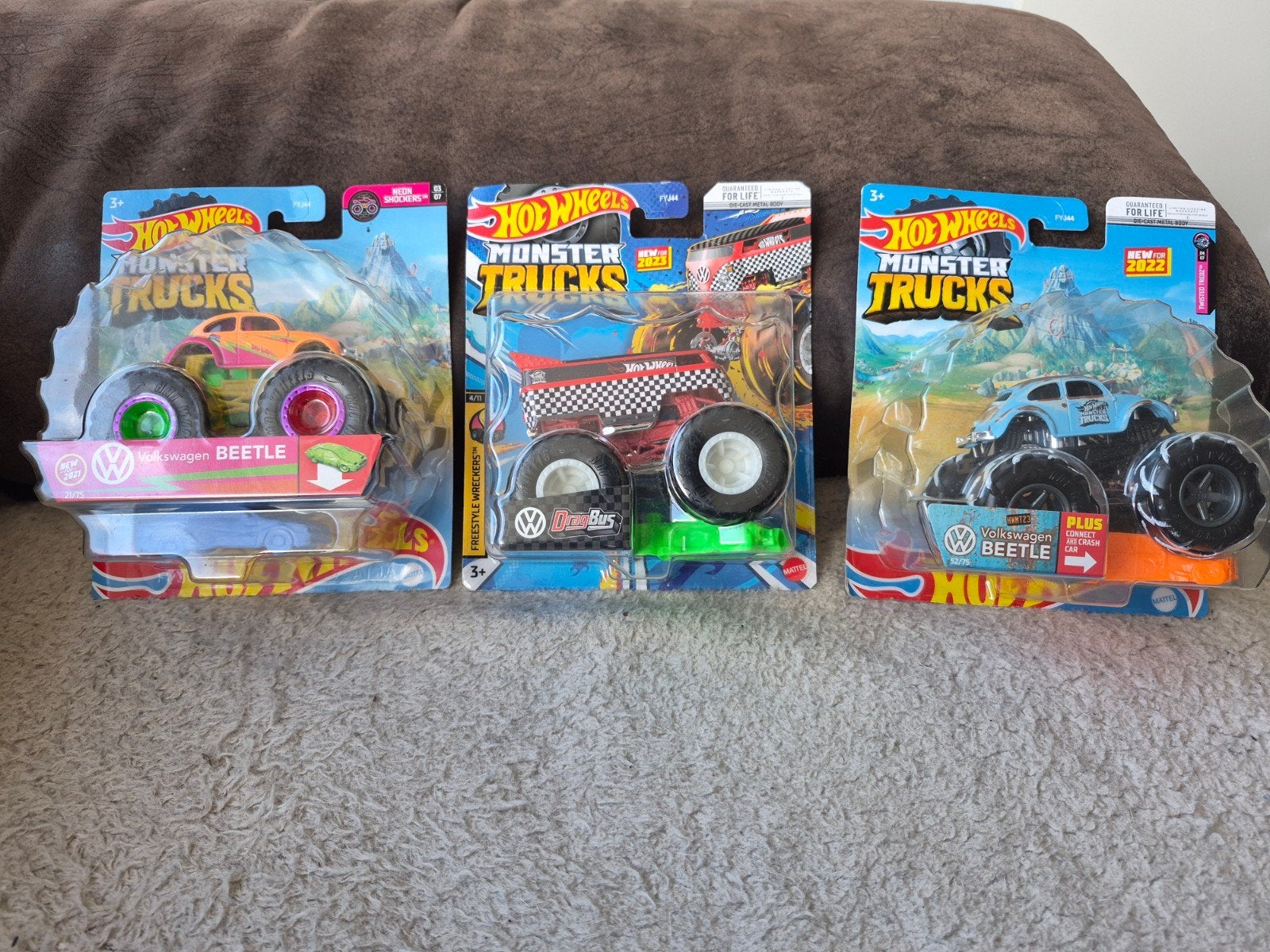 set hot wheels vw monster trucks, Enlèvement ou Envoi, Neuf, Voiture, Autres marques