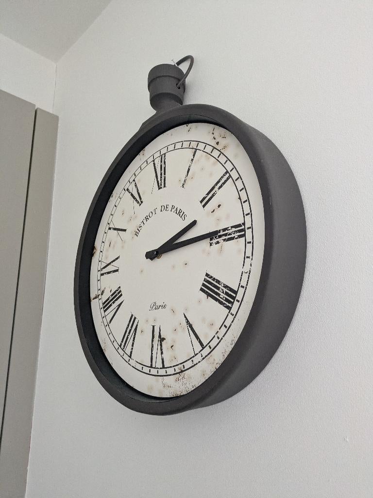 Horloge murale maison du monde, Huis en Inrichting, Woonaccessoires | Klokken, Ophalen, Zo goed als nieuw, Analoog, Wandklok