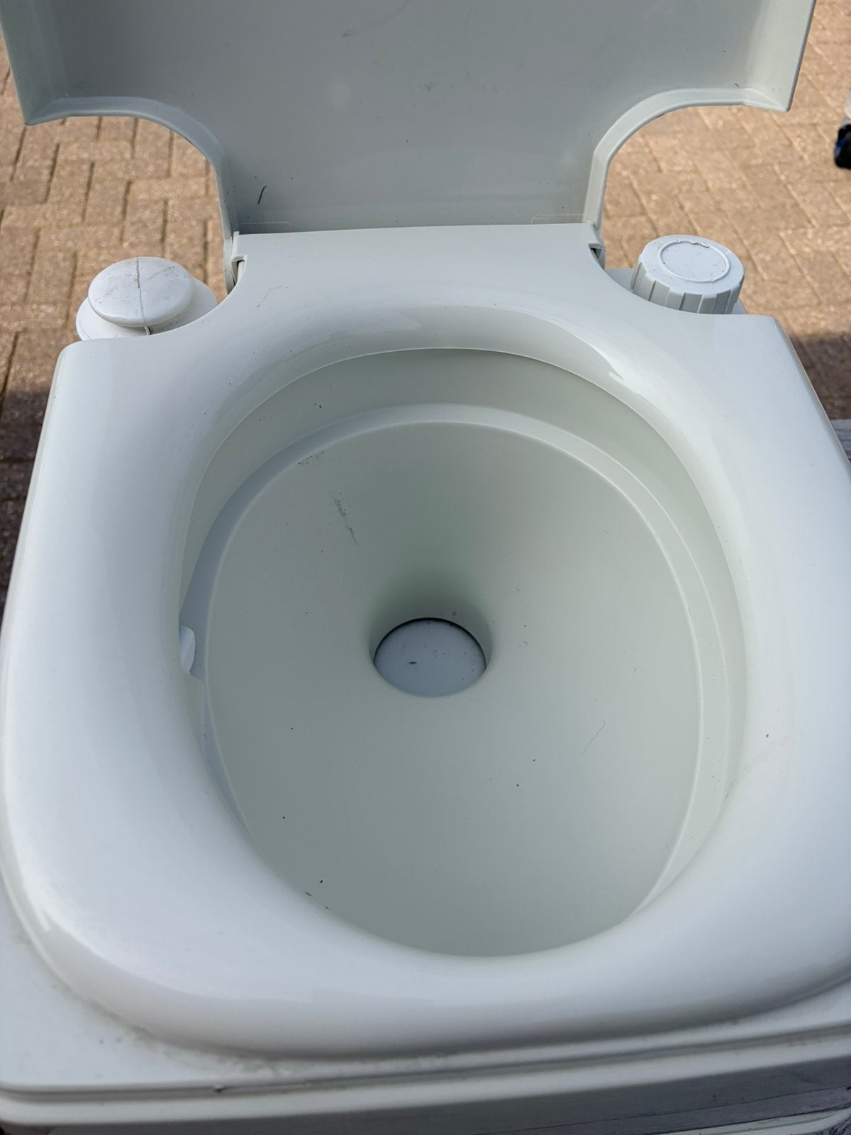 Campeertoilet, Ophalen, Zo goed als nieuw