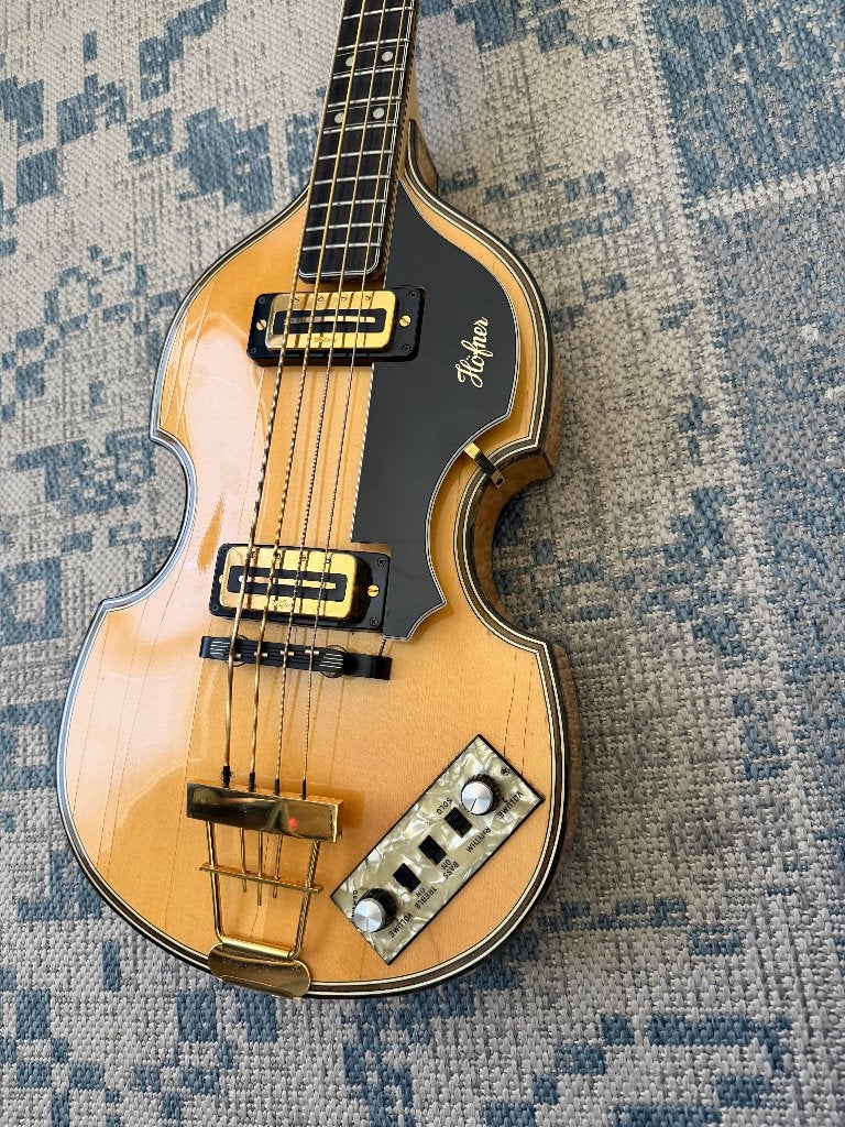 Hofner bas 5000/1 De Luxe, 1974, Ophalen of Verzenden, Gebruikt, Semi-akoestisch