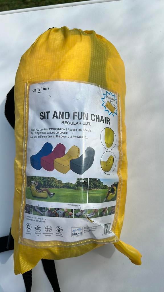 Fauteuil amac  Sit&Sun 135/77/75 cm gonflable, Enlèvement ou Envoi, Neuf