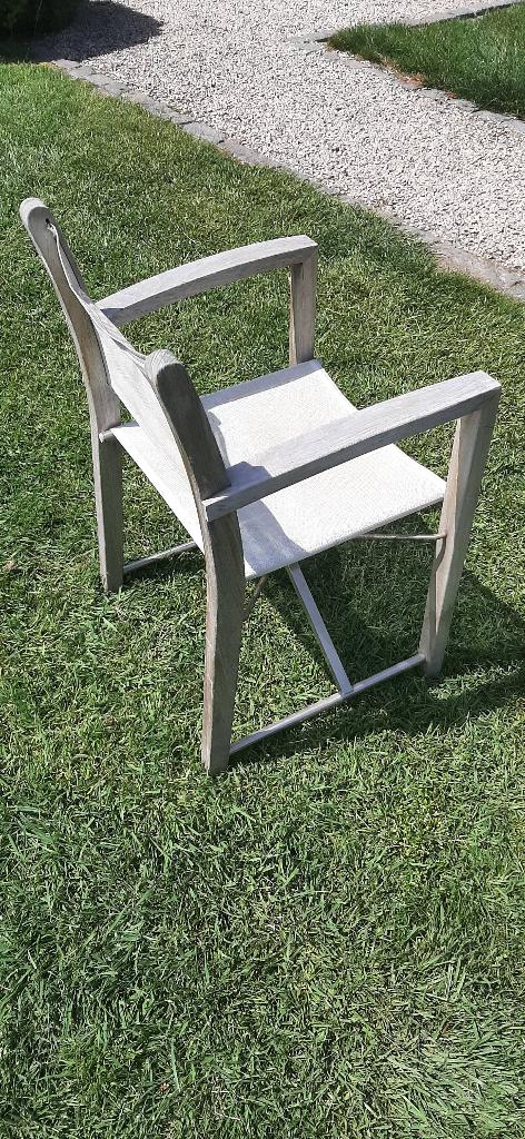 Regisseurstoelen tuinstoelen opklapbaar 6 stuks, Ophalen, Gebruikt, Hout, Stapelbaar