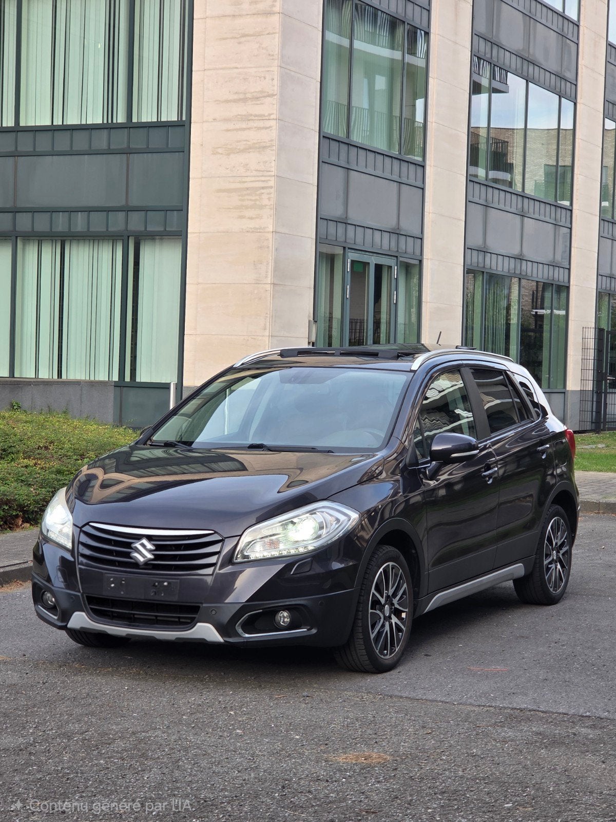 Suzuki S-Cross (Automaat-Benzine-Euro6), Auto's, Automaat, Zwart, Leder, 5 zetels