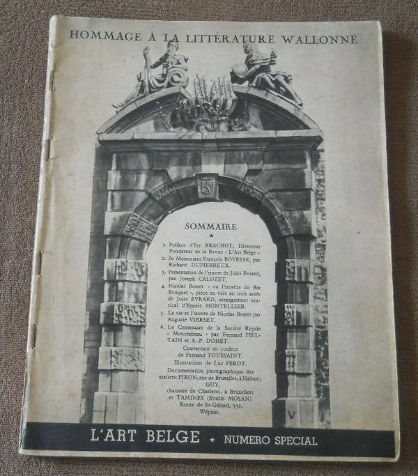 Hommage à la littérature wallonne - Bosret Moncrabeau Namur, Livres, Enlèvement ou Envoi, Utilisé
