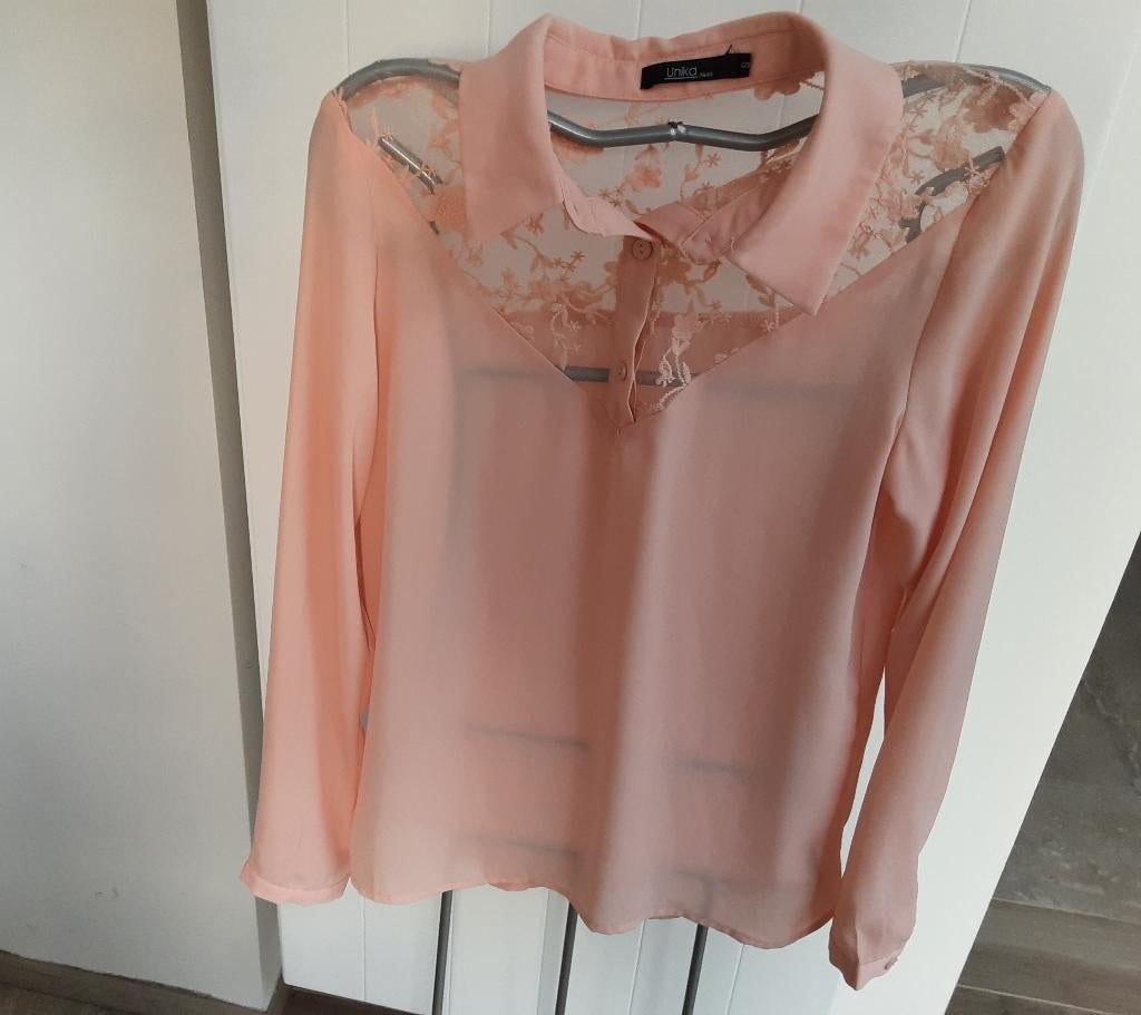 Zo goed als Nieuw: Mooie zomer bloes maat Small *Unika*, Unika, Ophalen of Verzenden, Zo goed als nieuw, Roze