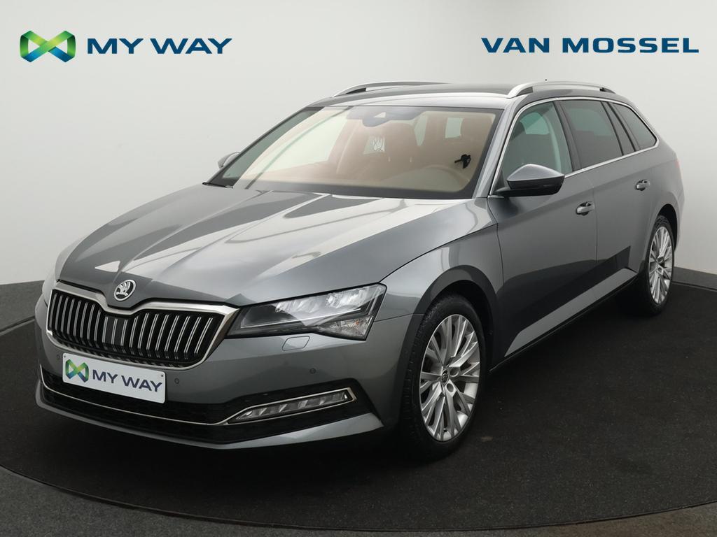 Skoda Superb Combi Superb Combi 2.0 CR TDi Style DSG, Automaat, Te koop, Lederen bekleding, https://public.car-pass.be/vhr/46d46d9c-ae2e-4620-94d8-5b65432e0f11