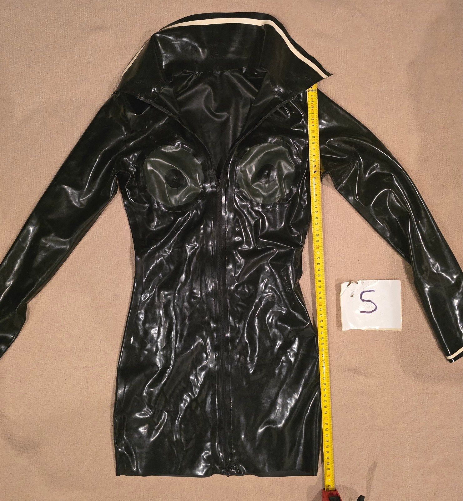Latex mini jurk, Kleding | Dames, Verzenden, Maat 36 (S)