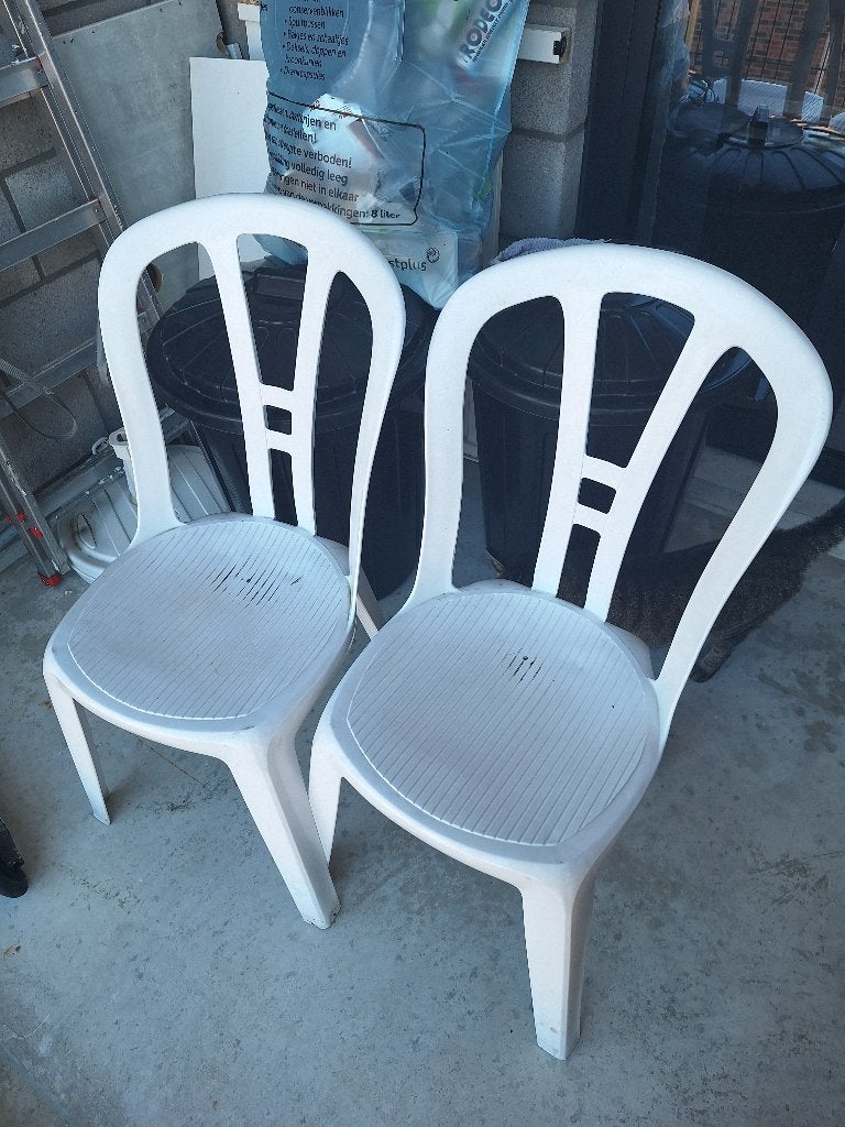 Terrasstoelen, Ophalen, Gebruikt, Plastic, Stapelbaar