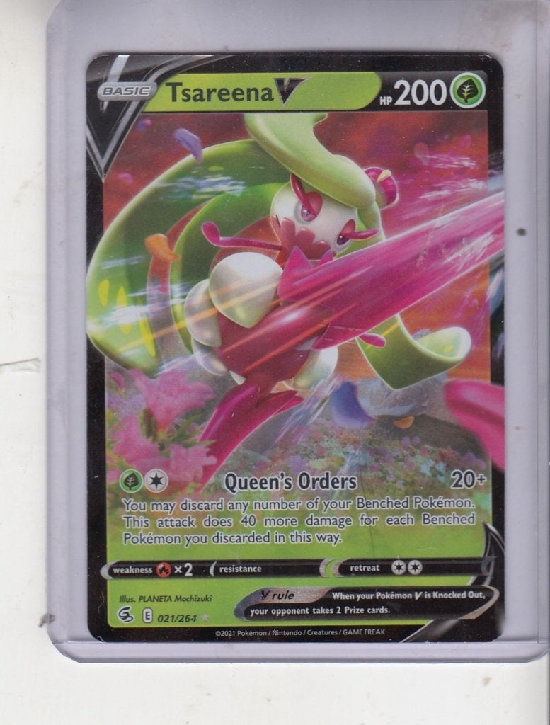 Pokemon Card Tsareena V 021/264 (Fusion Strike), Enlèvement ou Envoi, Comme neuf, Cartes en vrac