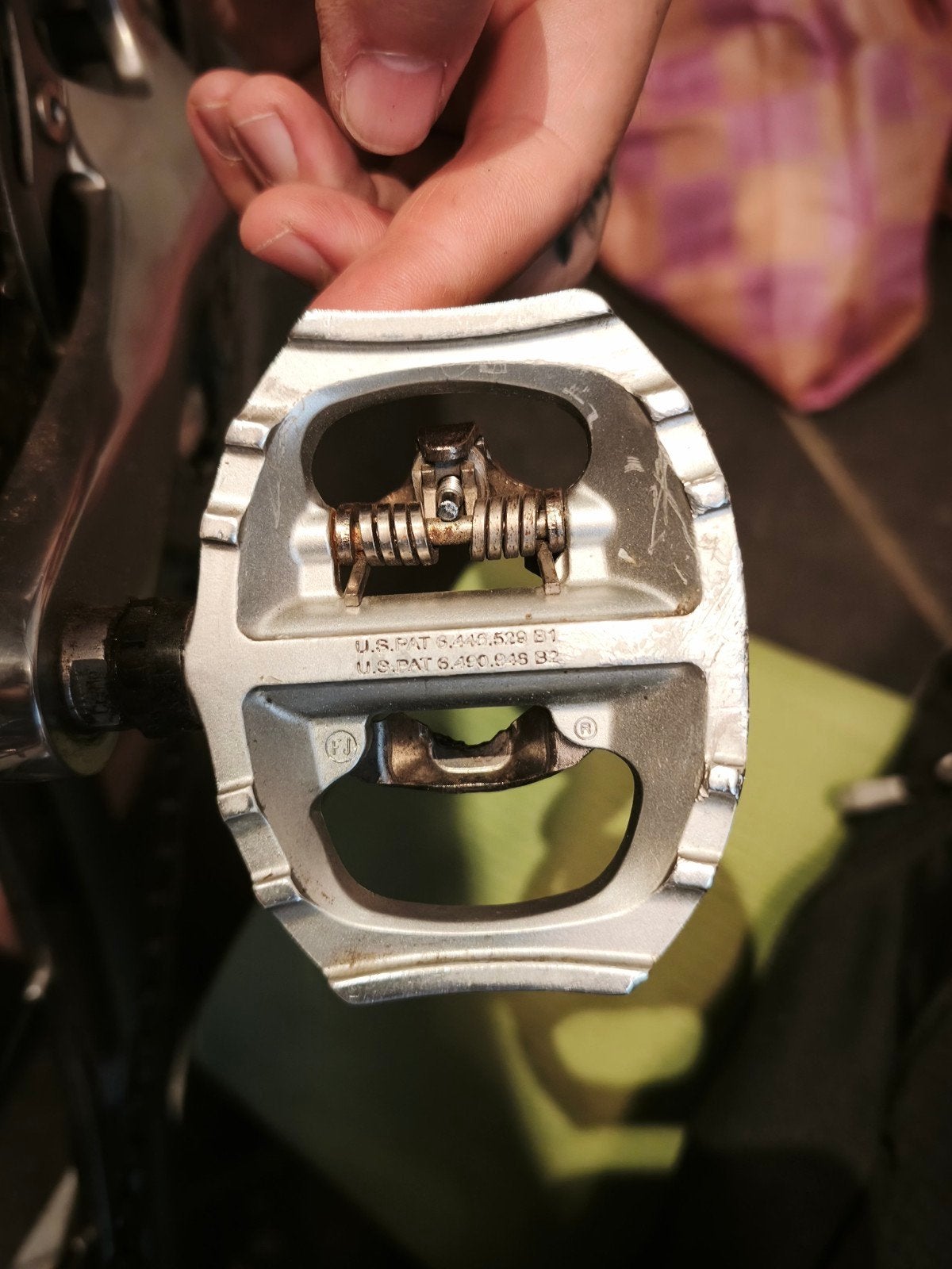 Shimano PD-A530 pedalen — SPD, Crankstel of Pedalen, Gebruikt, Ophalen of Verzenden, Shimano