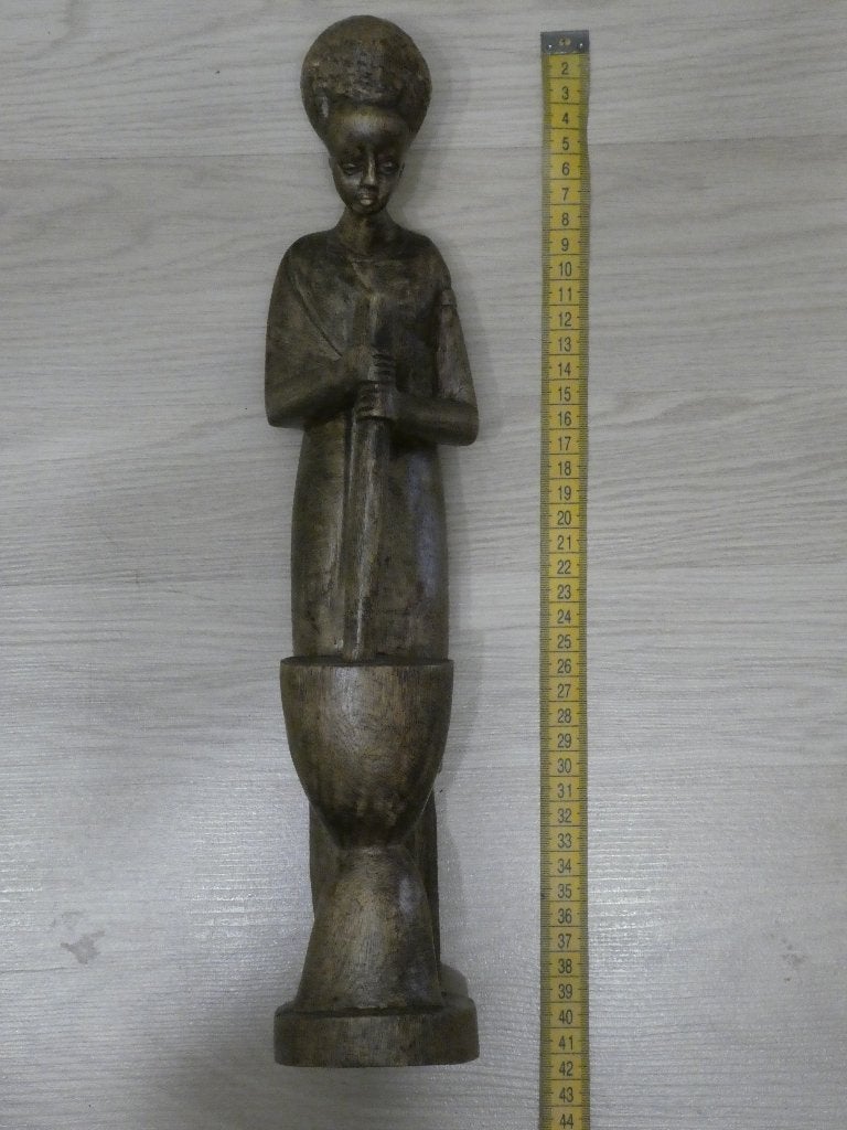 Statue africaine en bois (7), Bois, Enlèvement ou Envoi, Fait main, Statue